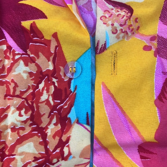 Pink & Yellow Tropical Vacation Shirt - Picture 3 of 8